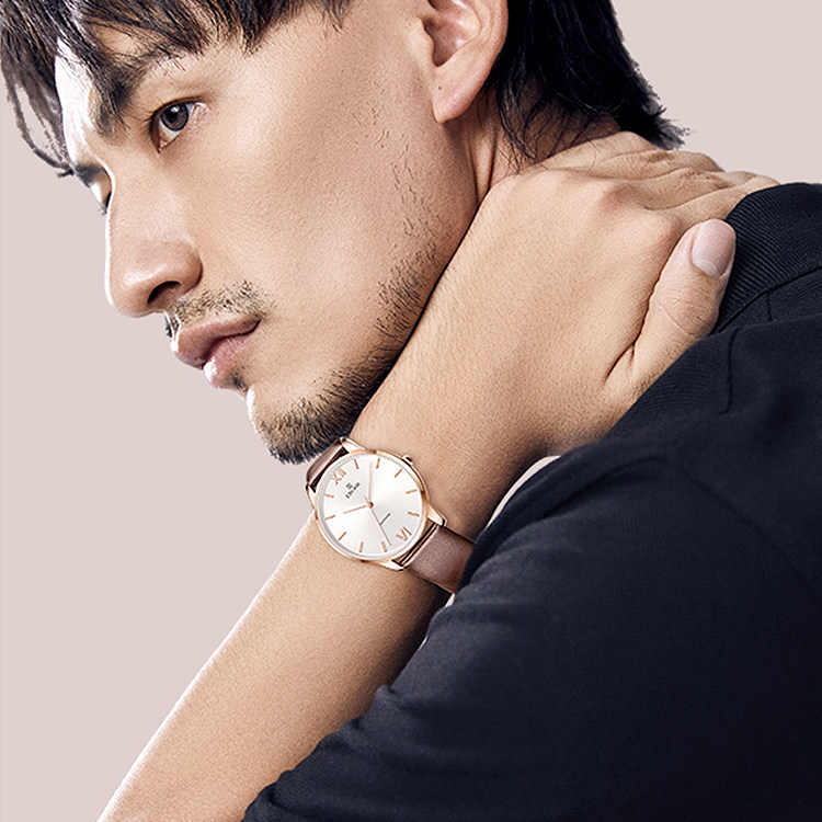 EBOHR依波表官方正品男表简约气质防水女表情侣表ins风5120