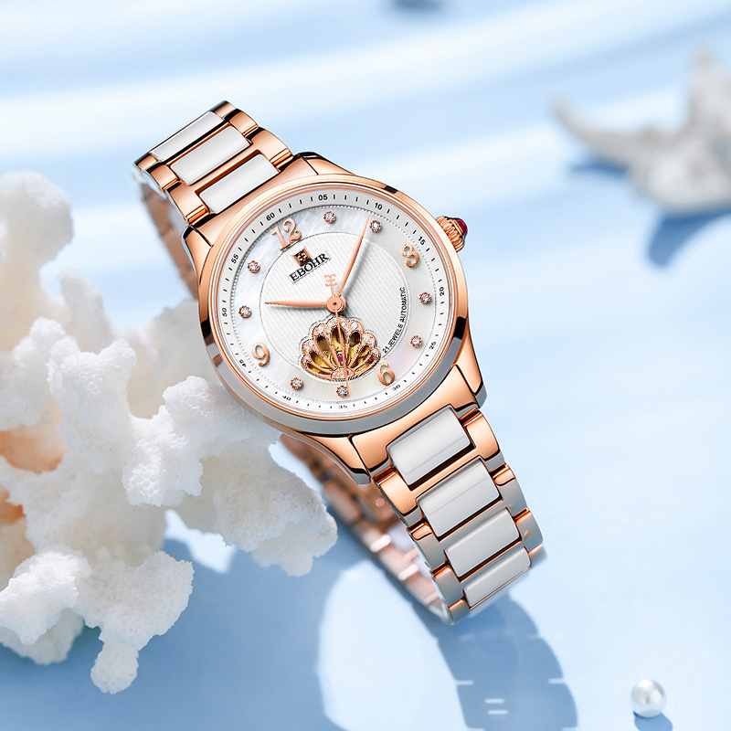 依波表蝶恋花系列女款镂空机械表 依波国产腕表