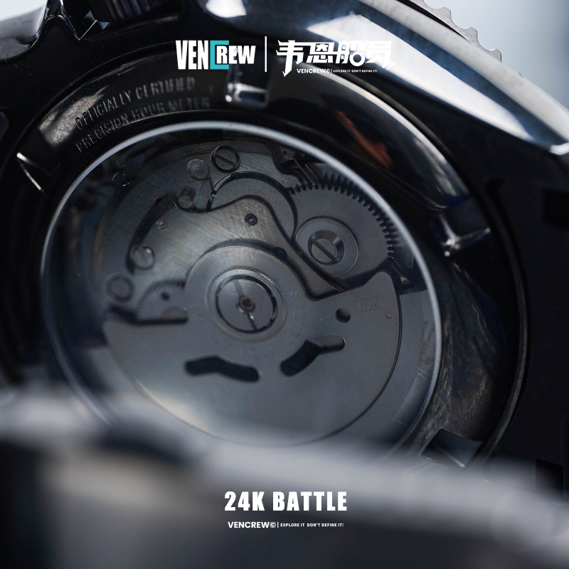 韦恩船员手表VENCREW【24K Battle】潜水表300米防水男款机械腕表-图2