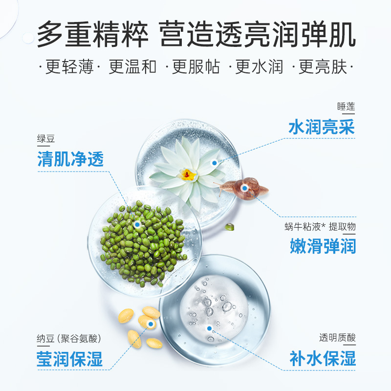 膜法世家官方旗舰店膜法世家玻尿酸蚕丝面膜贴7片装水润补水保湿焕采学生男女正品T3