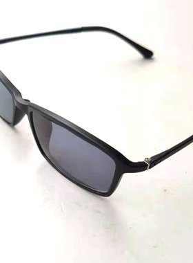 墨镜黑色小方框配近视太阳镜