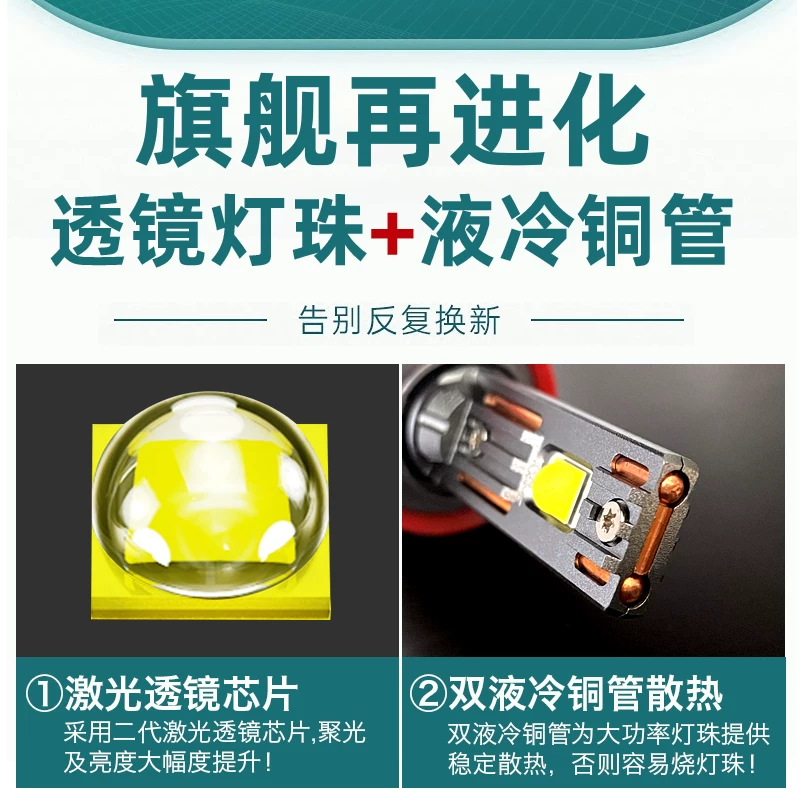 LED super bright light strip with laser, bulb, modified headlights