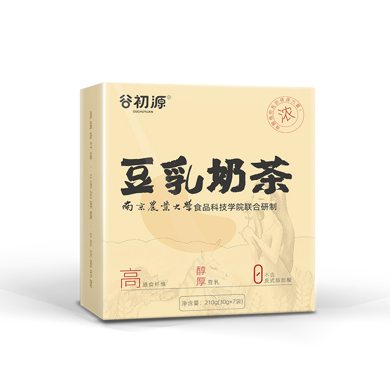 谷初源豆乳奶茶粉农科院原味无糖精手摇速溶冲饮小袋装下午茶