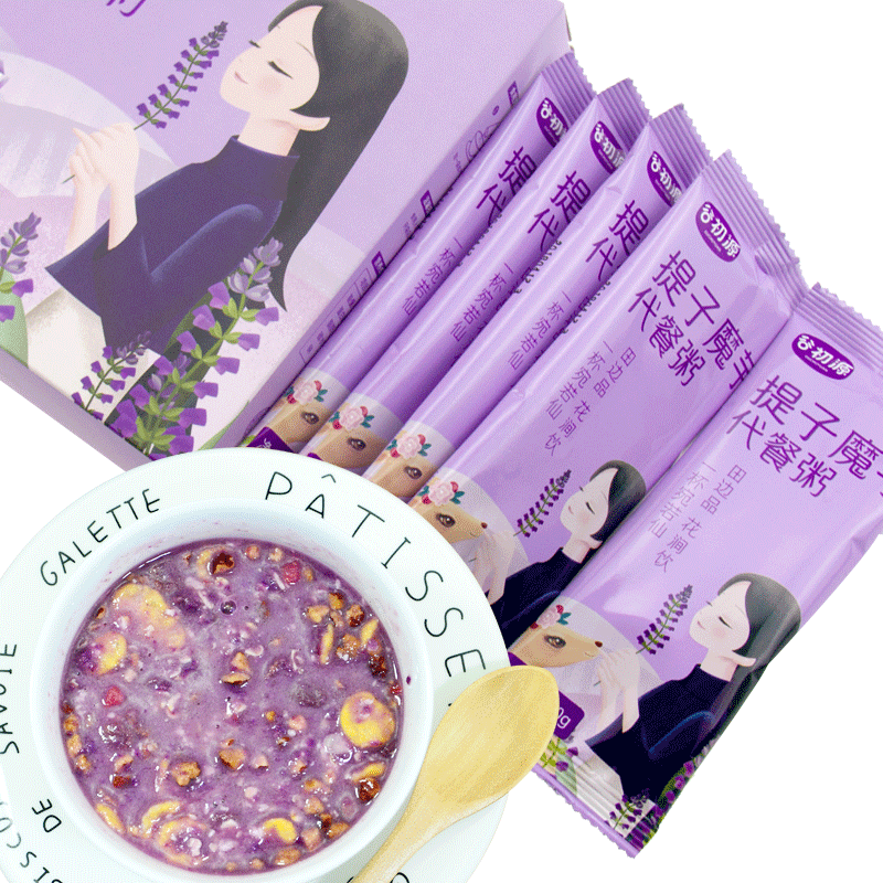 谷初源低脂卡紫薯魔芋代餐粥粉饱腹奶昔早餐食品即食主食速食冲饮