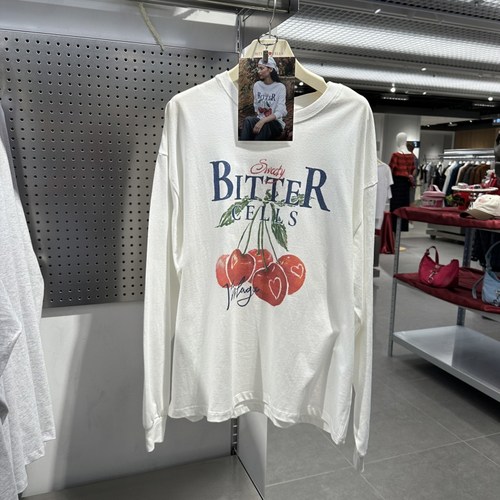 不退换全韩百货BITTERCELLS韩国代购25秋休闲T恤 B256TS03 5I13 - 图2