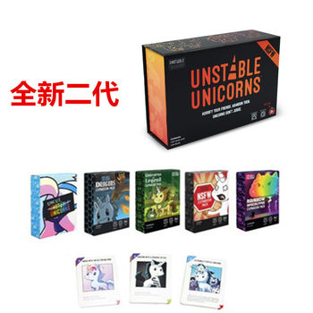 Unstable Unicorns Angry Unicorn English Card Board Board ເກມ ການຂົນສົ່ງຟຣີ