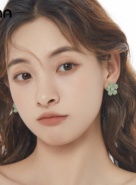 ona小清新森系花朵耳环女