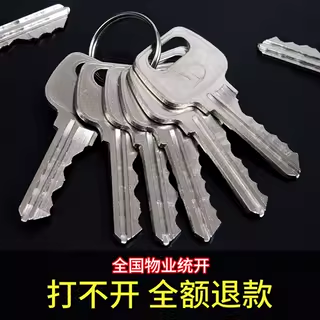 小区楼道水井电井房防火门开锁芯具物业水表弱电管道井门通用钥匙 - 图0