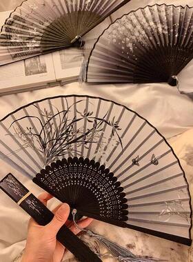 【墨韵雕花】水墨折叠扇子