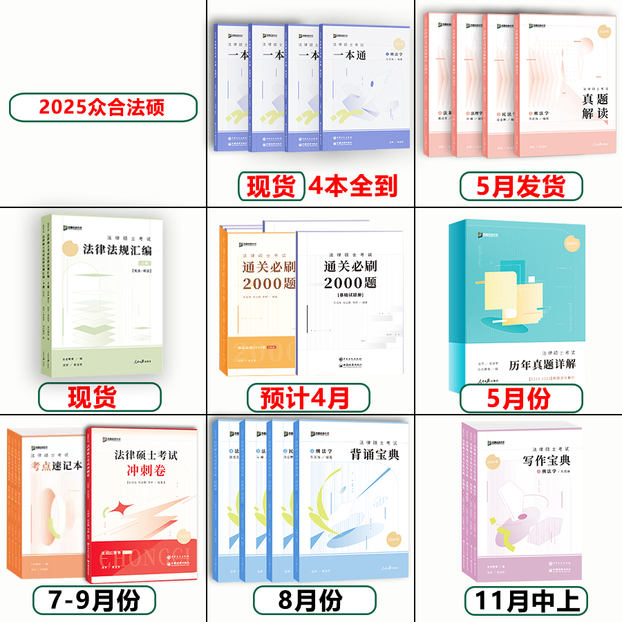 新版】2025众合法硕龚成思法制史一本通精讲 24龚成思法律硕士联考一本通法理学宪法学法学非法学搭车润海刑法岳业鹏民法-图0