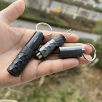 Delicate Cigar Drilling Machine With Ash Theorizer Two-in-one Cigar Accessories Full Metal Anti-Slip Rotating Wheel