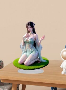 摆件一款金典的古代性感女神亚克力2D平面装饰画立牌摆件!
