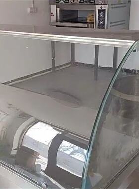 熟食玻璃罩展示柜防尘长方形面食可圆弧玻璃面点防尘罩麻辣烫专用