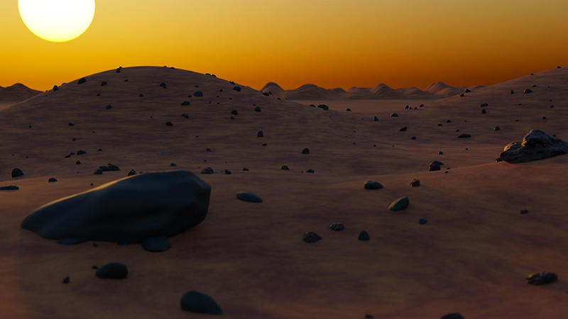 blender地形模型火星外星球外太空科幻电影视场景3d素材资源背景 - 图0