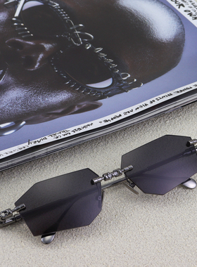 KUBORAUM德国手工多边形切边墨镜