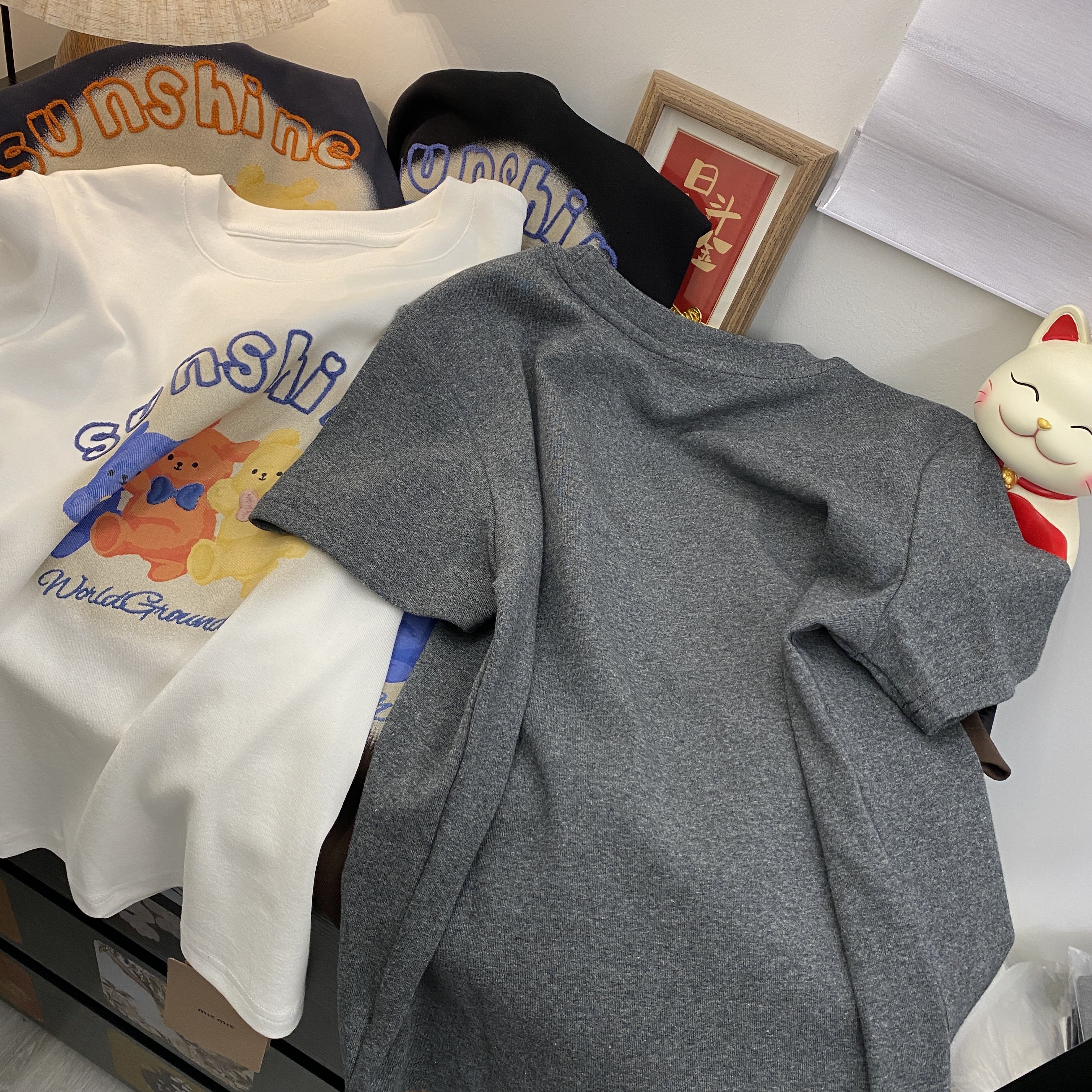 2025秋新款韩版时尚圆领趣味卡通减龄印花短袖T恤女正肩显瘦内搭,淘宝优惠券,粉丝福利购,淘宝优惠卷