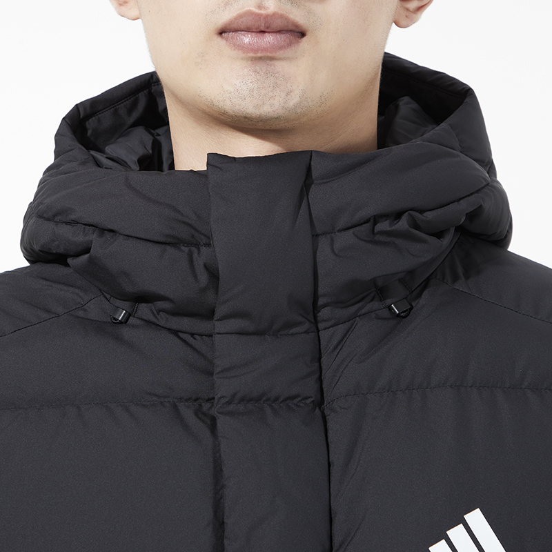 Adidas阿迪达斯羽绒服男2021新款运动服休闲保暖连帽外套男H20754 - 图2