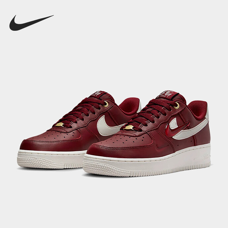 Nike/耐克官方正品Air Force 1女子休闲轻便低帮板鞋DZ5616-600 - 图1