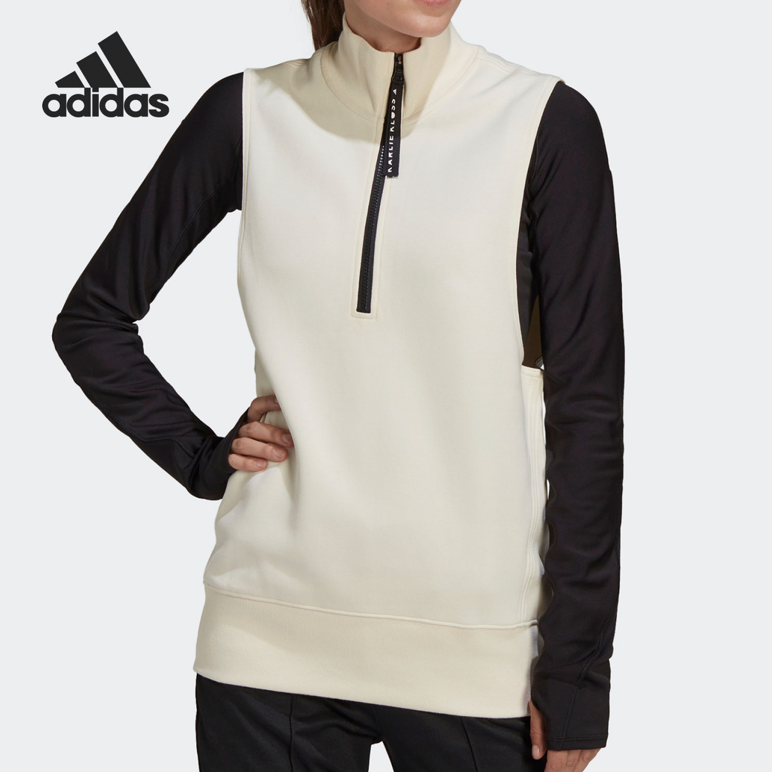 Adidas阿迪达斯女装Karlie Kloss女装运动健身马甲 HB1447 - 图3