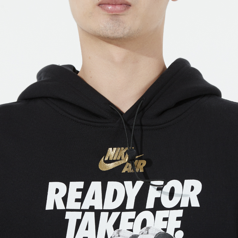 Nike耐克卫衣男装2022春季新款运动宽松连帽休闲套头衫DO9152-010 - 图2