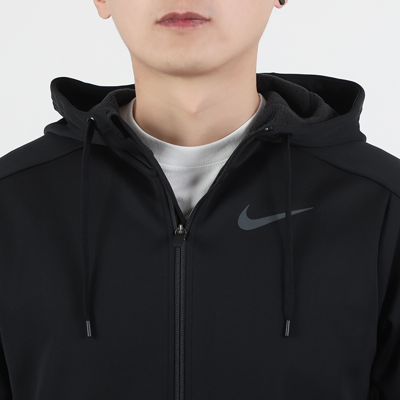 Nike耐克加绒夹克男2022秋冬季新款运动服连帽防风外套上衣CU7359-图1