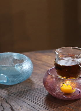 王星记 琉璃双福温茶器桌面摆件暖茶器温酒器烛台加热保温礼物