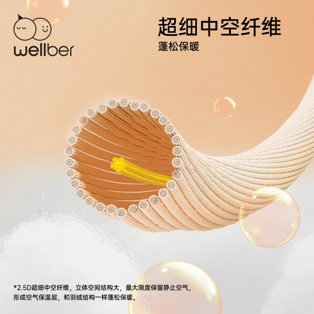 威尔贝鲁春秋款宝宝纯棉分腿防踢被 wellber睡袋/防踢被