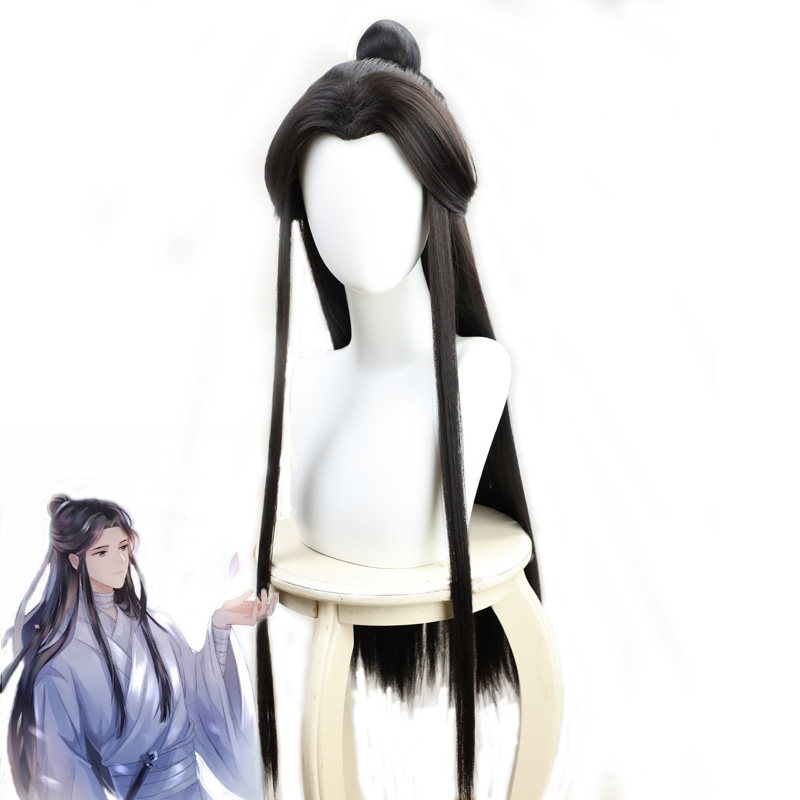 天官赐福太子悦神谢怜cos假发花嫁花城cosplay假毛古风古装头冠-图1