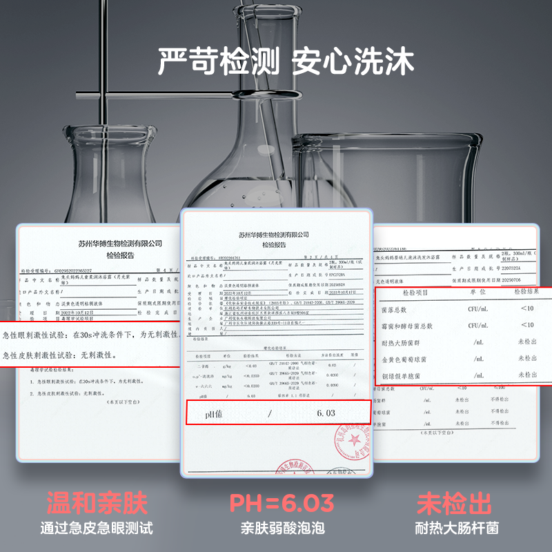 【烈儿宝贝直播间】兔头妈妈儿童沐浴露柔润沐浴露婴儿宝宝专用-图3