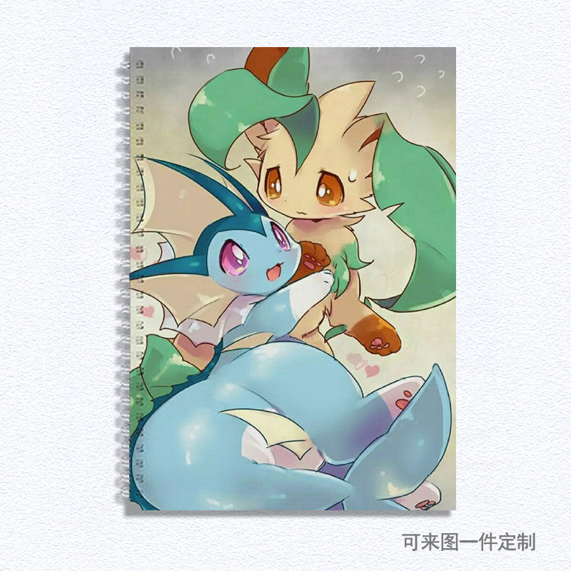 精灵宝可梦硬壳加厚画画绘画本B5/A4/8K素描速写本空白小学生定制