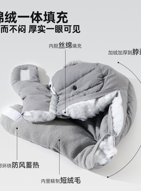 冬季加绒加厚保暖防寒雷锋帽男