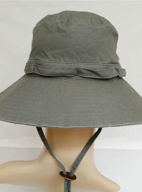 小头围编织米色宽檐遮阳草帽