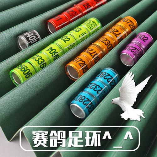 2026年信鸽足环鸽子脚环火车头统一环识别环脚环鸽子信鸽用品用具 - 图0
