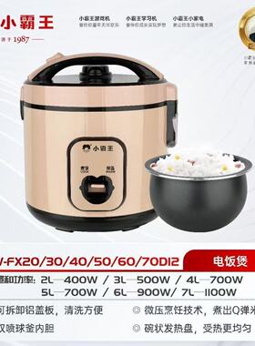 小霸王电饭煲微压家用多功能炖煮电饭锅大容量加厚球釜内胆