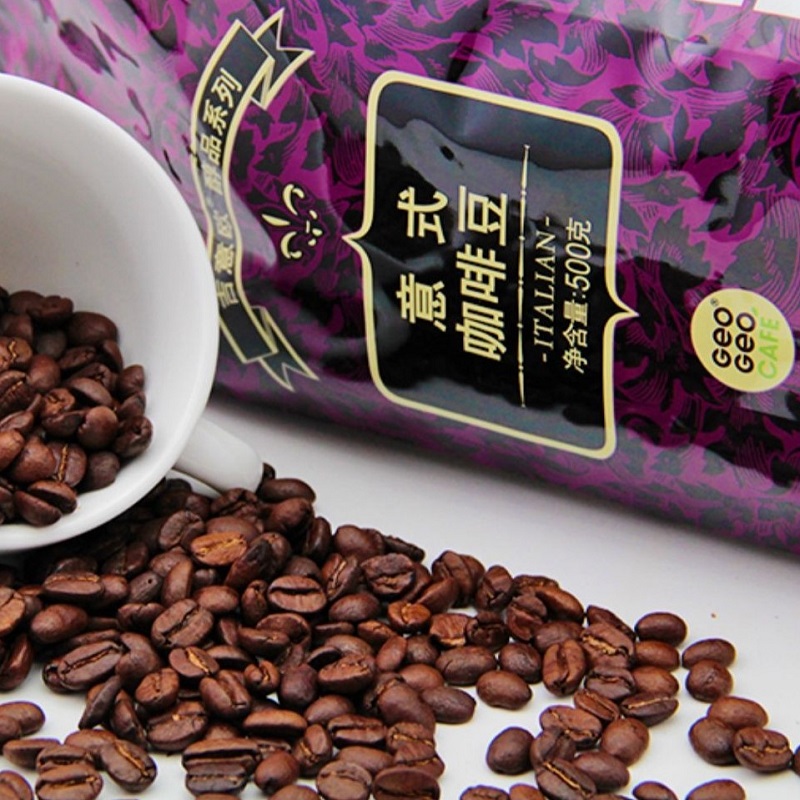 GEO Italian Coffee Beans 吉意欧意式咖啡豆油脂丰富浓醇无酸1kg - 图2