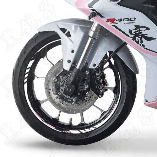适用钱江赛250/550/600/rs/800/追600骁500反光轮毂贴纸改装装饰 - 图0