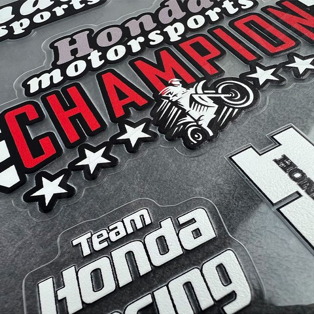 Honda uv sticker leaves no glue, is scratch-resistant and wear-resistant
