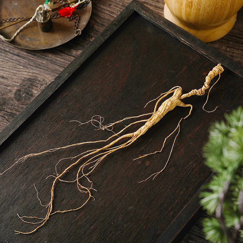 胡庆余堂礼盒二等4.8-5克野山参 胡庆余堂山参