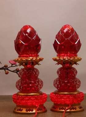仙家供灯一对家用仙堂用品led插电长明灯灯堂口供桌灯