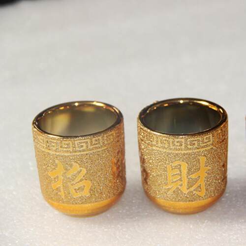 陶瓷金沙杯小茶杯佛用进宝供奉财神杯圣水杯酒杯供杯佛具用品 - 图1