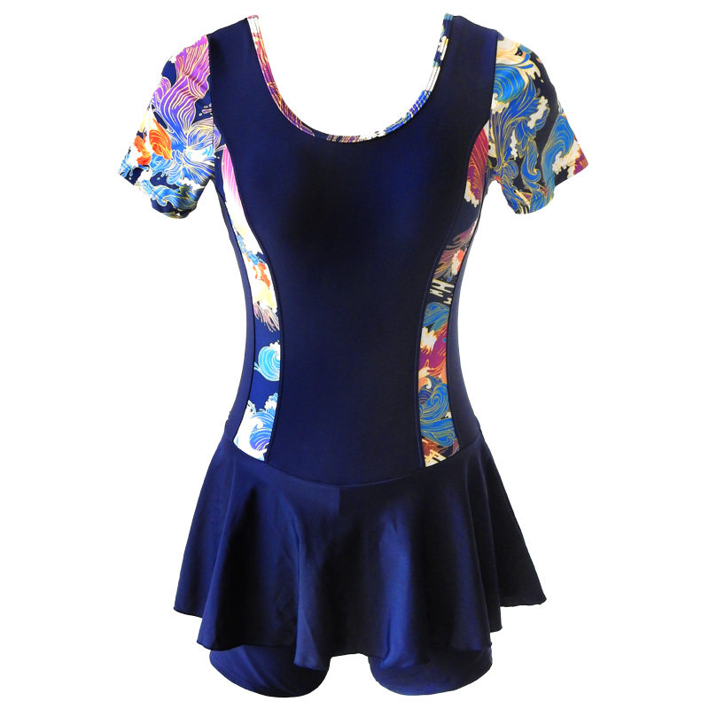 泳衣女2025年新款保守加大码连体平角妈妈遮肚保守温泉女孩泳装,淘宝优惠券,粉丝福利购,淘宝优惠卷