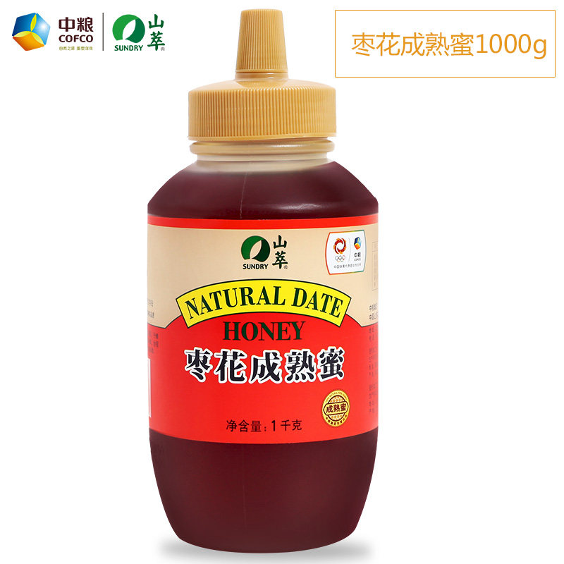 中粮山萃牌荆条成熟成熟蜜瓶装蜂蜜 sundry山萃蜂蜜