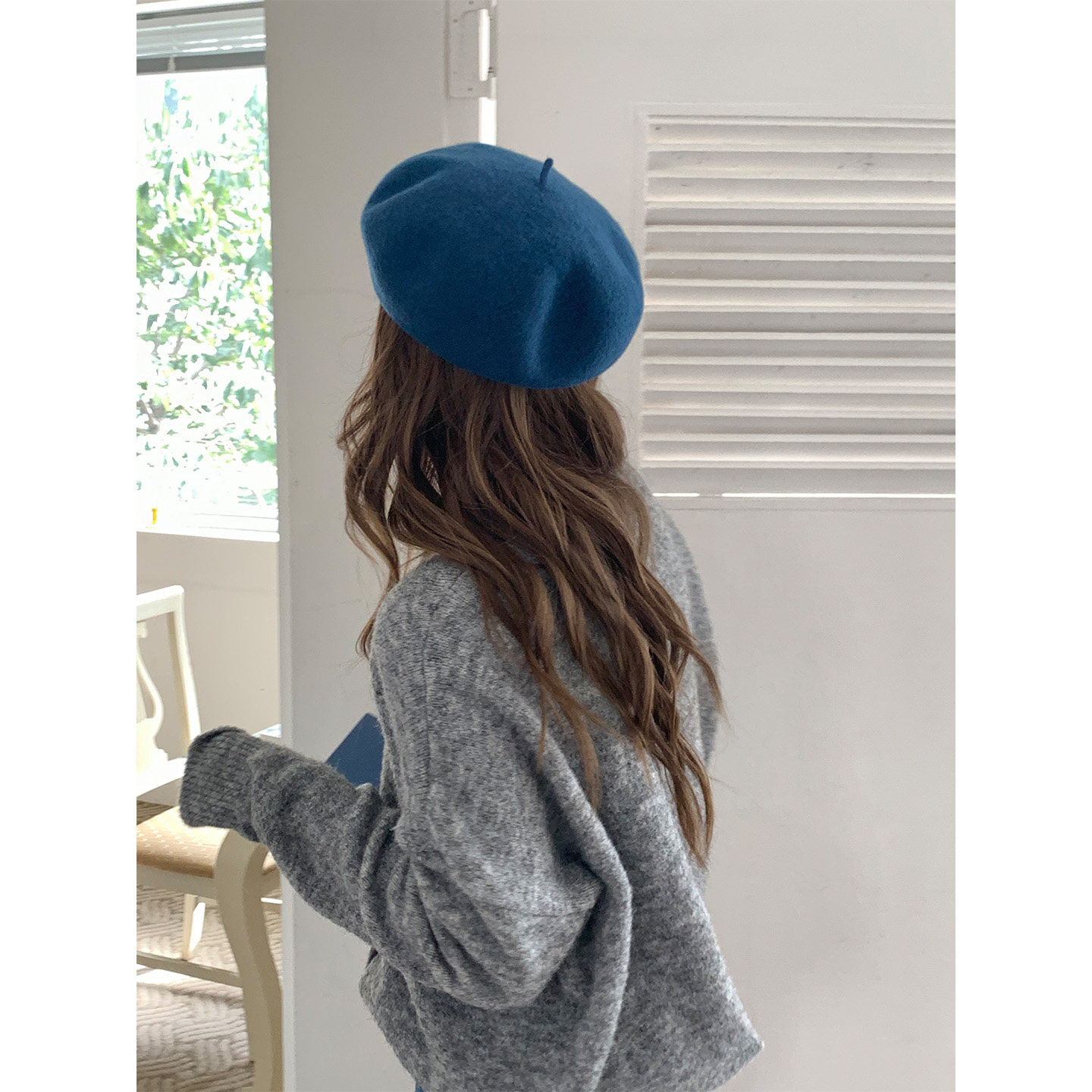 芝士商店~澳洲纯羊毛蓝色贝雷帽女冬季八角帽百搭显脸小画家帽子,淘宝优惠券,粉丝福利购,淘宝优惠卷