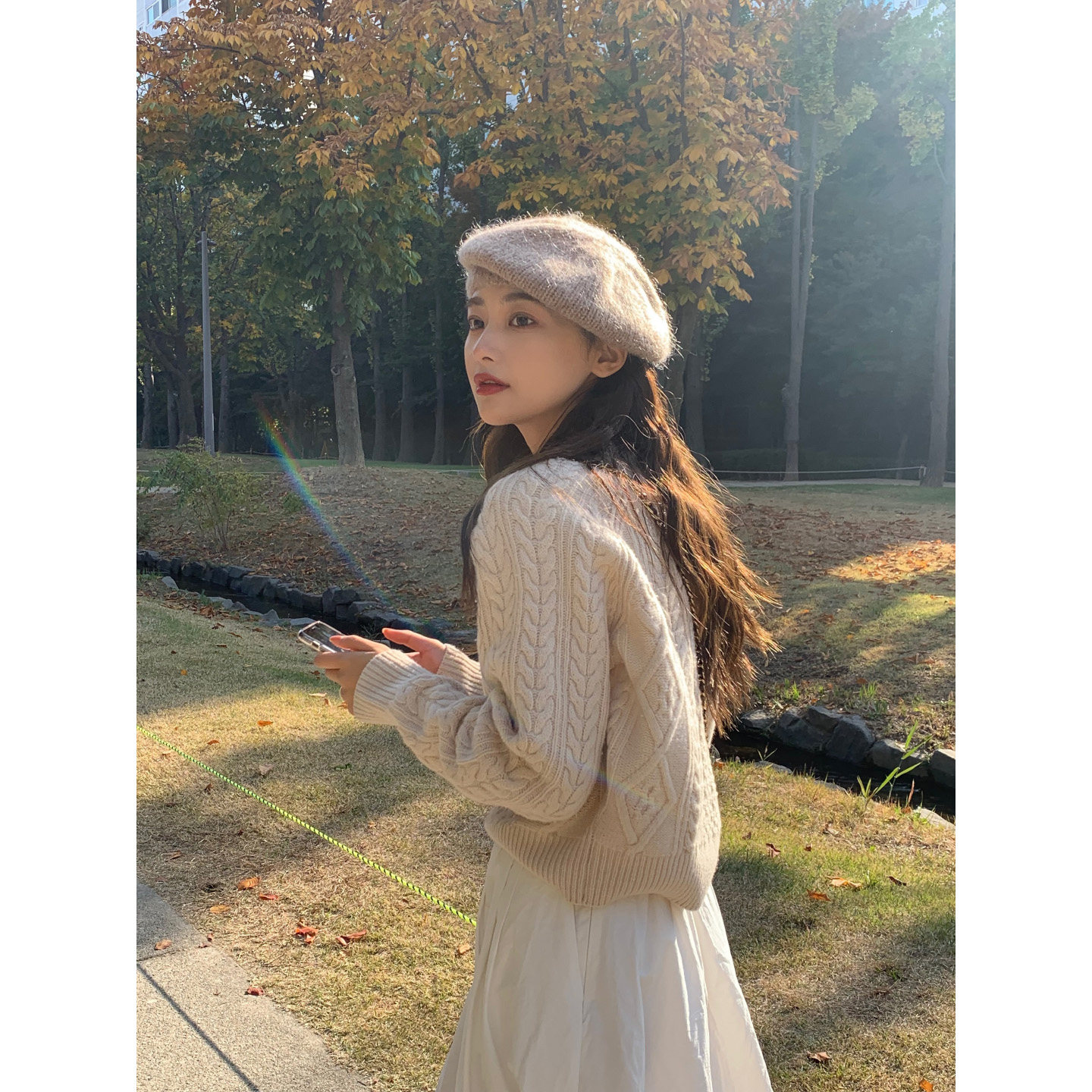 芝士商店~韩系羊毛针织贝雷帽女冬季纯色毛线帽子百搭云朵画家帽,淘宝优惠券,粉丝福利购,淘宝优惠卷