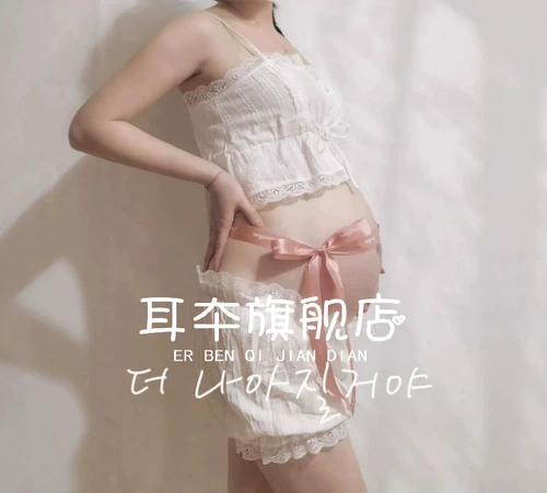 Новая беременная женщина делает фотографии и одежду Сяо Цинджи дом селфи отдельная комната фото пленка беременная мать искусство фото фото фото фото одежда одежды