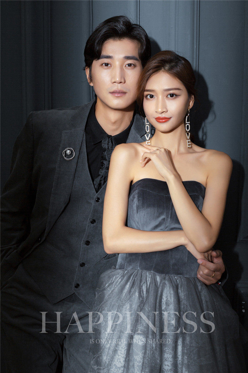 2022新款影楼情侣抹胸裙韩版气质 耳夲婚纱