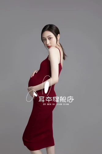 Трикотажная майка для беременных, платье-комбинация для матери и ребенка, реквизит для фотографии