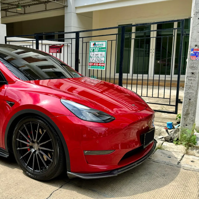 适用2020-2023款Tesla 特斯拉Model Y Max款包围前唇前铲外饰改装