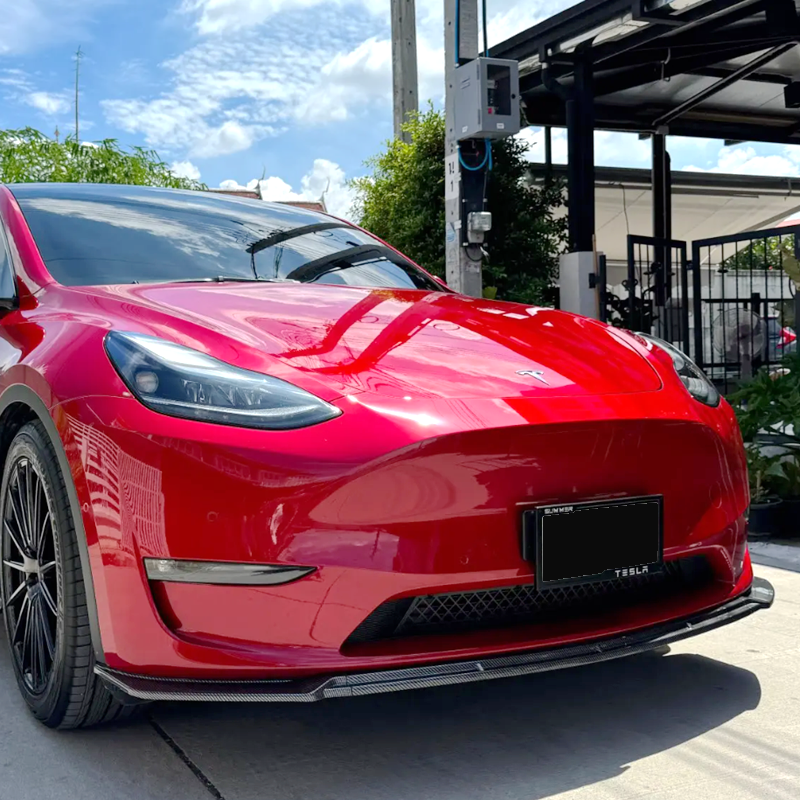 适用2020-2023款Tesla 特斯拉Model Y Max款包围前唇前铲外饰改装