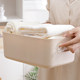 Household cosmetics organization box desktop snack storage basket kitchen bathroom storage basket debris plastic storage box